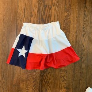 Medium Texas flag athletic skirt with tags